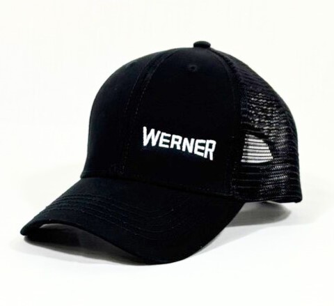 Women\'s Black Ponytail Trucker Cap